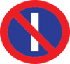 No Parking on Odd Days road sign