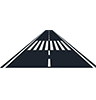Pedestrian Crossing Lane Shift (Zebra Stripes) road marking