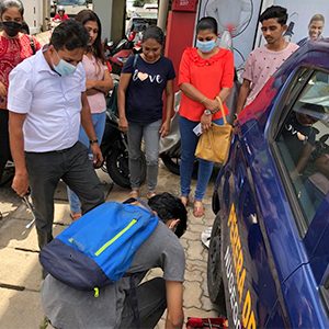 Perera Driving School instructor guiding a student